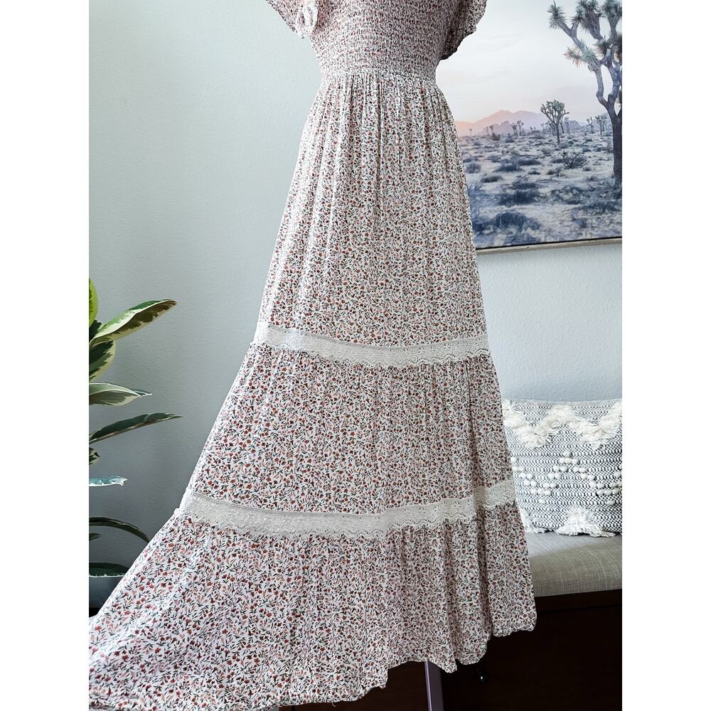 Milkmaid Romance meets Morning Light Prairie Romance Cottagecore maxi dress - Picture 7 of 8